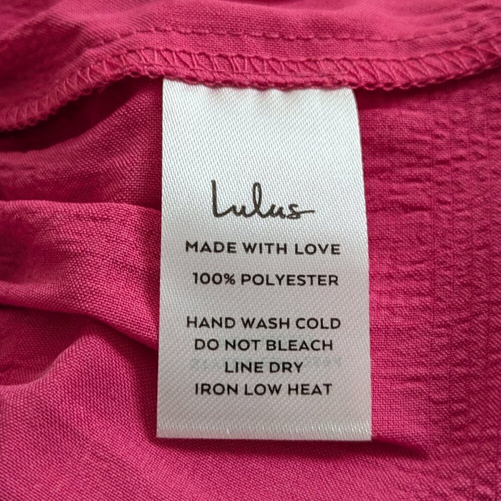 Lulus Peasant Top Pink Small - Picture 10 of 13